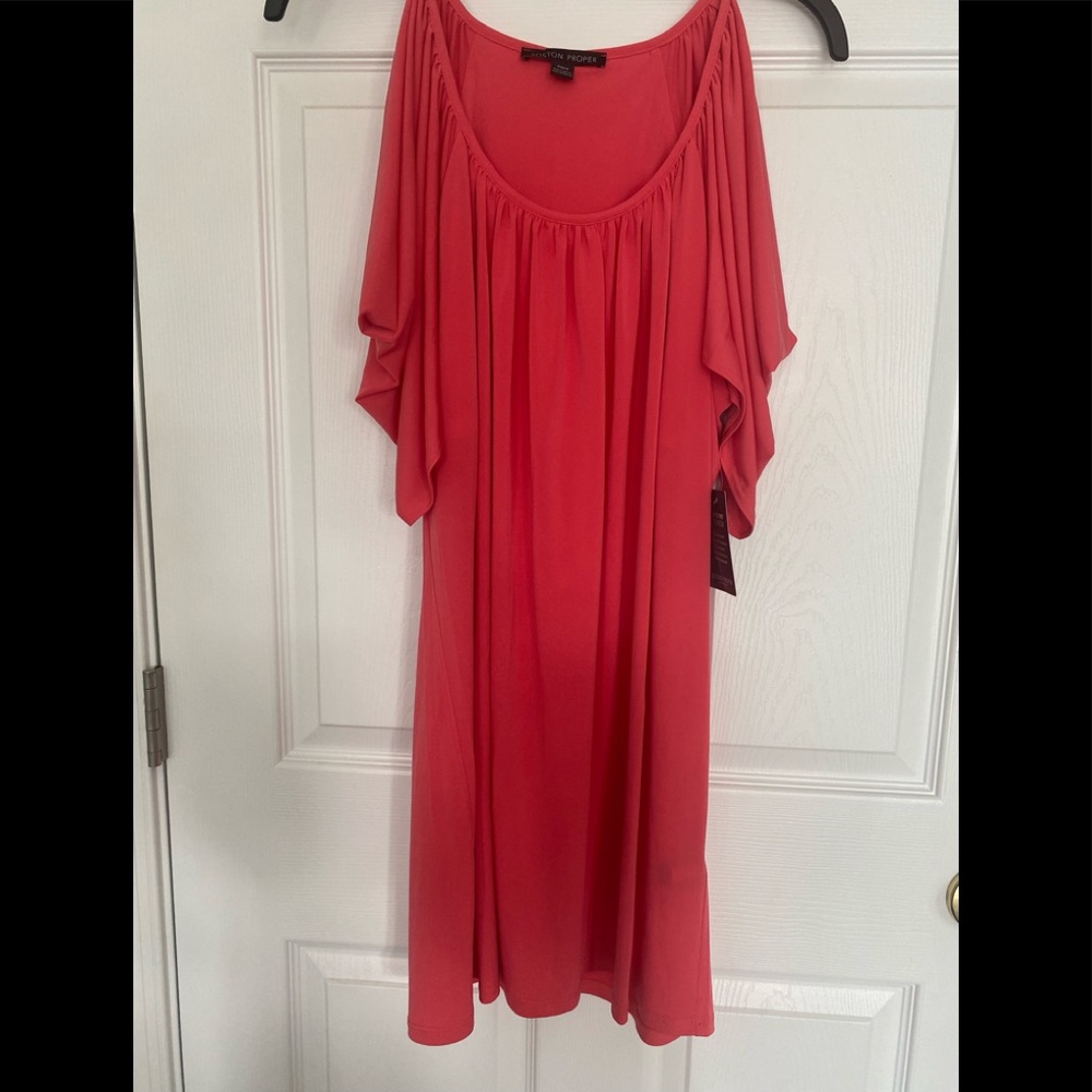 Cold shoulder Boston Proper dress!